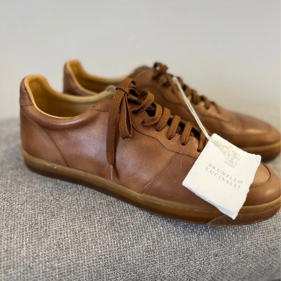 Brunello Cucinelli leather sneakers size 9, 42 it - Picture 3 of 3